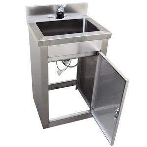 Fregadero VICTORY de acero inoxidable resistente con gabinete, equipo de catering para hoteles, restaurantes, hospitales, laboratorios - Product Image 6