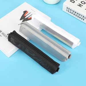 New Design <b>Mini</b> Nylon Mesh Zipper Pouch Pencil Case Durable Transparent Stationery Document <b>Bag</b> for Student - Product Image 3