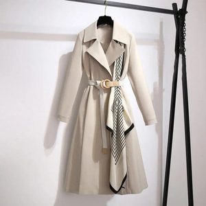 <strong>New</strong> Style Plus Size British Trend <strong>Double-breasted</strong> Ladies Polyester <strong>Spring</strong> <strong>Autumn</strong> Women Wind Coat - Product Image 4