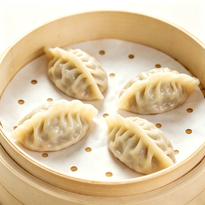 Papier de cuisson rond perforé en silicone antiadhésif 36GSM, résistant à la chaleur, qualité alimentaire, pour dim sum et boulangerie - Product Image 2