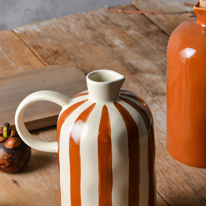 Handmade Gốm Nước Sốt Đậu Nành Nồi Dầu Đậu Nành Chai Gia Vị Tái Sử Dụng Uống Chai Lưu Trữ <span class=keywords><strong>Container</strong></span> Cho Dầu - Product Image 5