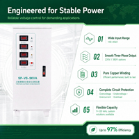 Stabilisateur de tension triphasé de qualité supérieure 60 kVA 400 V, régulateur de puissance automatique pour machine de moulage par injection plastique