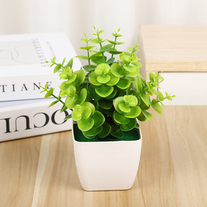 Romantico e bella pianta verde piccolo Bonsai nuovo prodotto sfuso squisito simulato pianta artificiale decorazione per la casa sfondo - Product Image 6