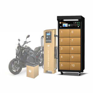 Estación <span class=keywords><strong>de</strong></span> Intercambio <span class=keywords><strong>de</strong></span> Baterías <span class=keywords><strong>de</strong></span> Litio <span class=keywords><strong>de</strong></span> 10 Celdas para Bicicletas Eléctricas, Gabinete Inteligente PD con Caja <span class=keywords><strong>de</strong></span> Luz, Admite Personalización en el Extranjero - Product Image 5