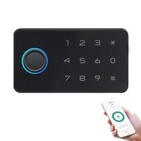 Serrure de cabinet intelligente sans clé Tuya Bluetooth, serrure biométrique pour tiroir en bois avec déverrouillage par carte et mot de passe