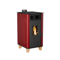 Poêle à granulés de bois de qualité au design moderne, chauffage autonome pour maison, compatible bois, charbon et charbon de bois, installation incluse pour villa