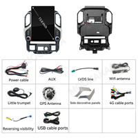 Lecteur multimédia de voiture MOOKAKA 15,6 pouces pour Chevrolet Silverado GMC 2019-2022 Navi Android 14 Stéréo CarPlay sans fil 360