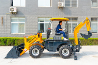 Fabricante de Minicargadora 4x4 con Retroexcavadora, Excavadora de Ruedas, Miniexcavadora