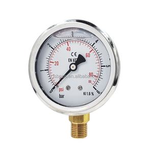 <span class=keywords><strong>6BAR</strong></span> 다이얼 63mm 액체 충전 글리세린 압력 게이지 G1/4 압력계 - Product Image 1