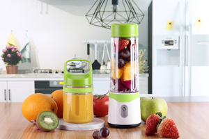 New Double <strong>Cup</strong> Portable <strong>Blender</strong> Multi Function Mini USB Rechargeable <strong>Blender</strong> 6 Blades Juicer Machine <strong>Cup</strong> - Product Image 4