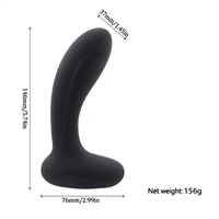 Masseur de prostate rechargeable à aspiration magnétique, 10 vitesses de vibration, 146 mm, stimulation ergonomique du point G, plug anal pour hommes, qualité alimentaire