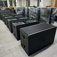Sub 8008-AS Double Caisson de Basses Actif 18 Pouces avec Enceinte Line Array HDL 6A Système Sonore Professionnel Amplifié 8008 Subwoofer