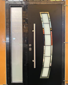 Porta d'Ingresso di Design Italiano di Lusso, Porta Pivotante Esterna di Sicurezza, Porta d'Entrata Moderna <span class=keywords><strong>in</strong></span> <span class=keywords><strong>Alluminio</strong></span> - Product Image 1