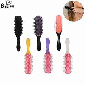 <span class=keywords><strong>Cepillo</strong></span> de <span class=keywords><strong>pelo</strong></span> desenredante de 9 filas de cerdas de nailon con logotipo personalizado, <span class=keywords><strong>cepillo</strong></span> de <span class=keywords><strong>pelo</strong></span> desmontable D3 mediano <span class=keywords><strong>Denman</strong></span> - Product Image 1