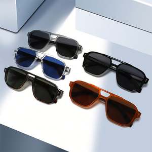 Lunettes de soleil rétro TR90 pour hommes et femmes, mode 2025, UV400, acétate CP, lunettes de soleil carrées pour hommes et femmes - Product Image 5