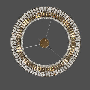 Gran oferta, candelabro decorativo moderno, colgantes para habitación, anillo redondo de cristal de lujo, luz colgante LED - Product Image 4