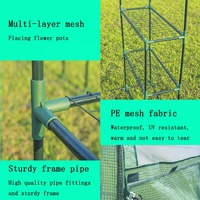 Serre tunnel PE moderne et écologique, facile à assembler, avec structure métallique en tubes d'acier de 16 mm pour la plantation dans le jardin