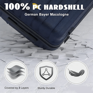 <span class=keywords><strong>Valigia</strong></span> OEM Popolare negli Stati Uniti con Design a Strisce Verticali, <span class=keywords><strong>Grande</strong></span> Capacità, Impermeabile, con Ruote Resistenti e Scorrevoli in Tutte le Direzioni - Product Image 4