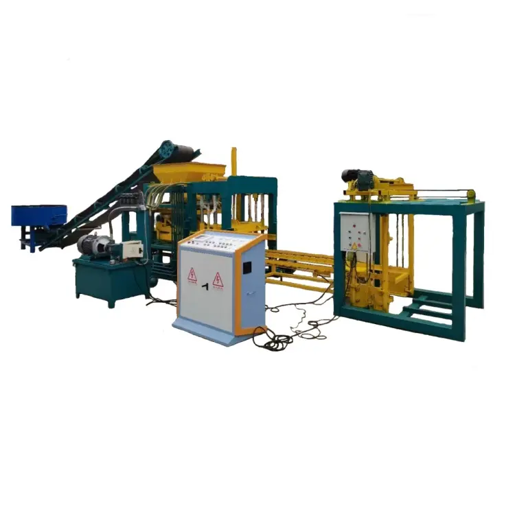 QT4-18 automatic block making machinery Hot selt in South African CE Certification fly ash bricks machine fully automatic