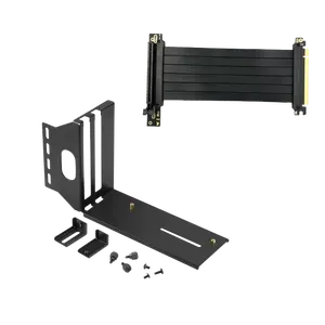 Joyee Vertical Graphics Card GPU Mount Holder Rack with 20cm PCI-E GEN3 PCIe 3.0 16X Riser Cable