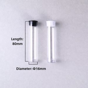 Tubes en plastique PC transparents rectangulaires personnalisés OEM, fabriqués en usine, à bas prix, avec bouchons à clapet pour l'artisanat et l'utilisation de rouges à lèvres - Product Image 3