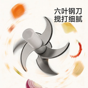 Mini Meat Grinder Garlic Crusher Manual Food Processor For Herb Spice Grinding Household Kitchen Tool - Product Image 2