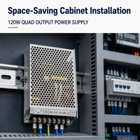 Alimentation à découpage triple sortie 120W 5V 12V 24V Q-120D, SMPS AC/DC à quatre sorties pour équipement de contrôle industriel