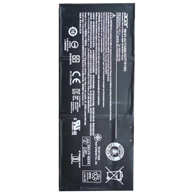 Genuine AC17A8M 17A8M 61.9Wh Battery for Acer Spin 3 SP314-52 SP314-52-51K3 SP314-51 Laptop Battery