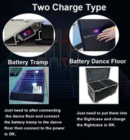 Pista De Baile Led Dacing Floor DMX RGB Color 3D Infinity Mirror Batería Led Dance Floor