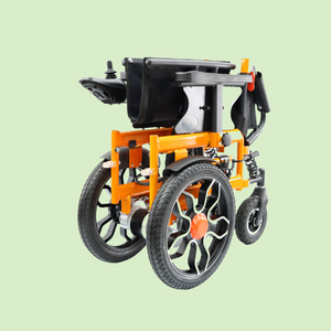 Silla de ruedas eléctrica plegable de acero motorizada de alta potencia de 500W, diseño compacto de viaje portátil para personas mayores y discapacitadas - Product Image 4