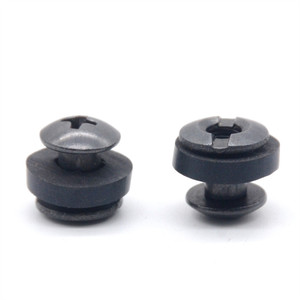 Bu lông đầu trụ ren đen 8-32, có rãnh, đầu đực cái, loại Chicago - Product Image 6