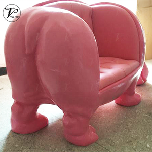 Sillón Moderno de Fibra de Vidrio con Forma de <span class=keywords><strong>Hipopótamo</strong></span>, Tapizado en Cuero PU, para Apartamento, Hotel, Sala de Estar - Product Image 5