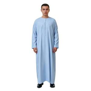 Túnica de boda musulmana para hombre, transpirable, de polietersulfona Oman MAXI, de manga larga y cuello redondo, antiestática. - Product Image 1