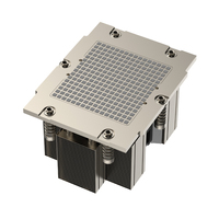 Prise en charge de la plate-forme AMD SP5 5 dissipateur de chaleur CPU inférieur en cuivre avec nouveau ventilateur de refroidissement serveur 2U élégant et cool