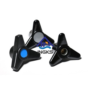 Support Customization Threaded Male Plastic Machinery Clamping Knobs Triangle Handles Machine Handle Lobe Knob