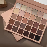 Palette d'ombres à paupières multichromes mates personnalisées DIY, sans cruauté, nude, imperméable, palette d'ombres à paupières, beauté, marque privée