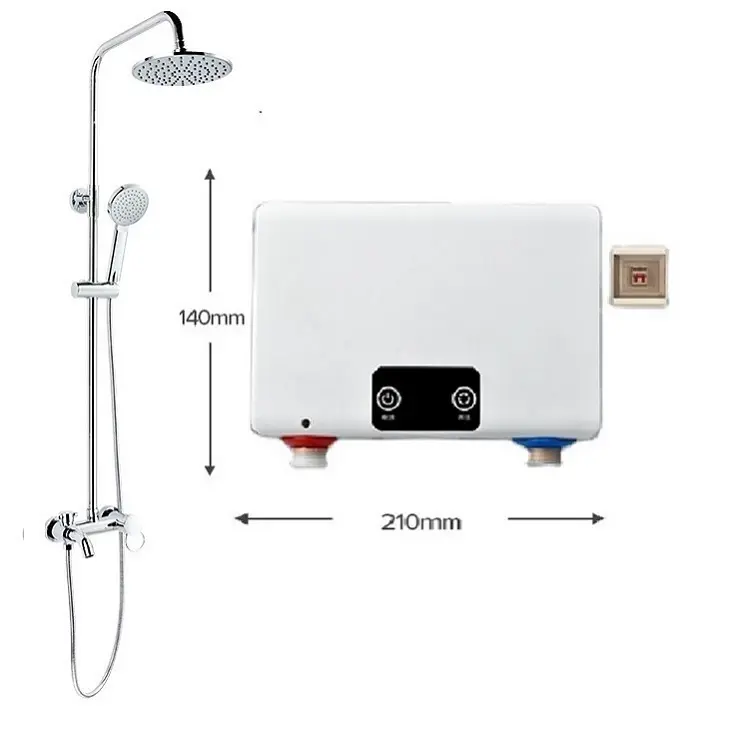 Electric Tankless Water Heaters Wall Installation Instant Electric Shower Water Heater To Shower