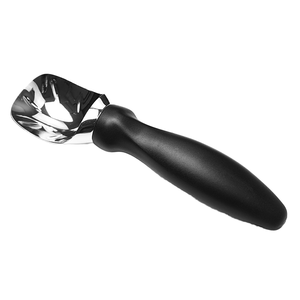 CH12 Machine à glace manuelle en silicone souple et écologique, capacité 400 ml, sans alimentation électrique, lavage à la main uniquement, poignée blanche et marron - Product Image 1