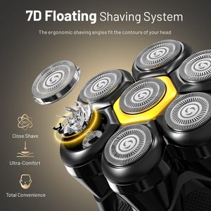 <b>Head</b> Shaver for Bald Men Electric Bald <b>Razor</b> IPX7 Wet Dry Shaving 7D Magnetic Floating <b>Heads</b> for Ultimate Comfort Grooming Kit - Product Image 3