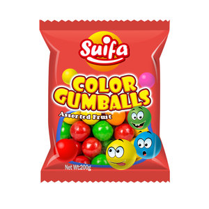 Bonbons à mâcher en forme de boules de gomme colorées personnalisées de haute qualité 10g - Product Image 3
