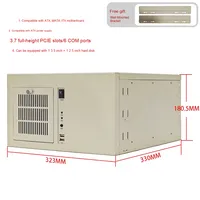 Boîtier d'ordinateur industriel MicroATX à montage mural, 7 emplacements multi-ports série, pour automatisation, CNC, vision, tour complète, côté tour