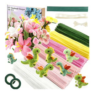 Creative DIY Art Kit Velvet Fuzzy <b>Wire</b> 7mm Material For Kids Educational Projects And Decorative Fuzzy <b>Wire</b> <b>Flower</b> Bouquets - Product Image 5