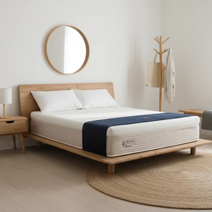 Base de Cama de Madera de Teca Tirol con Diseño Minimalista, Construcción de Madera Sólida Ecológica para una Comodidad Duradera - Product Image 3
