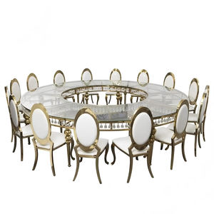 Tables et chaises de banquet de luxe en acier inoxydable pour hôtels, événements et mariages – Vente en gros - Product Image 1