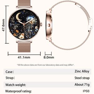 Nouvelle Smartwatch Ultra-mince pour femmes Écran AMOLED de 1.39 pouces, Surveillance de la fréquence cardiaque Suivi de la forme physique Montre-bracelet luxueuse en métal - Product Image 5
