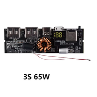 Module de batterie externe mobile à charge rapide double 5 ports Micro/Type-C USB 3S 4S 5S PD 65W/100W 21700 Batterie polymère au lithium