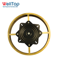 WELLTOP Nouveautés Accessoires de Meubles Quincaillerie Plaque Pivotante En Métal Rotation Complète À 360 ° Roulement Chaise Canapé Base Cadre
