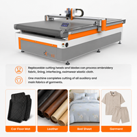 Machine de découpe de tissu CNC en promotion avec caméra de vision et couteau oscillant pour cuir et matériaux flexibles