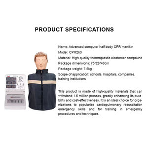 Maniquí <span class=keywords><strong>de</strong></span> RCP <span class=keywords><strong>de</strong></span> PVC <span class=keywords><strong>de</strong></span> Medio Cuerpo con Computadora Avanzada ADA BIX/CPR260, Ciencia Médica para Entrenamiento <span class=keywords><strong>de</strong></span> Enfermeras, Modelo <span class=keywords><strong>de</strong></span> Primeros Auxilios para Escuelas - Product Image 6