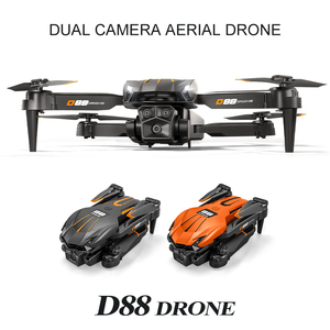 Drone pliable D88 avec double caméra, positionnement par flux optique, contrôle à un clic, télécommande, quadricoptère pour débutants - Product Image 2